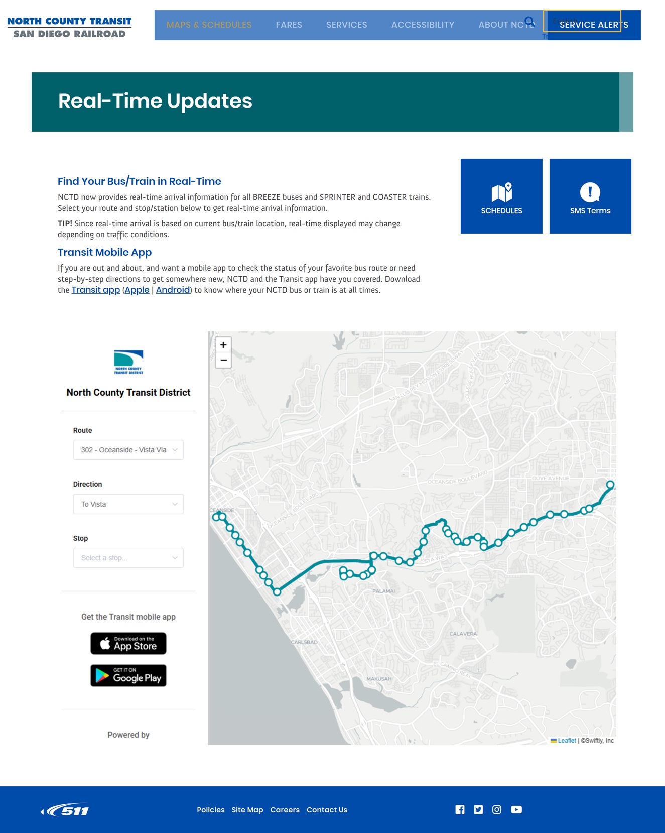 LIT Advertising Awards Winner - North County Transit District Website Redesign