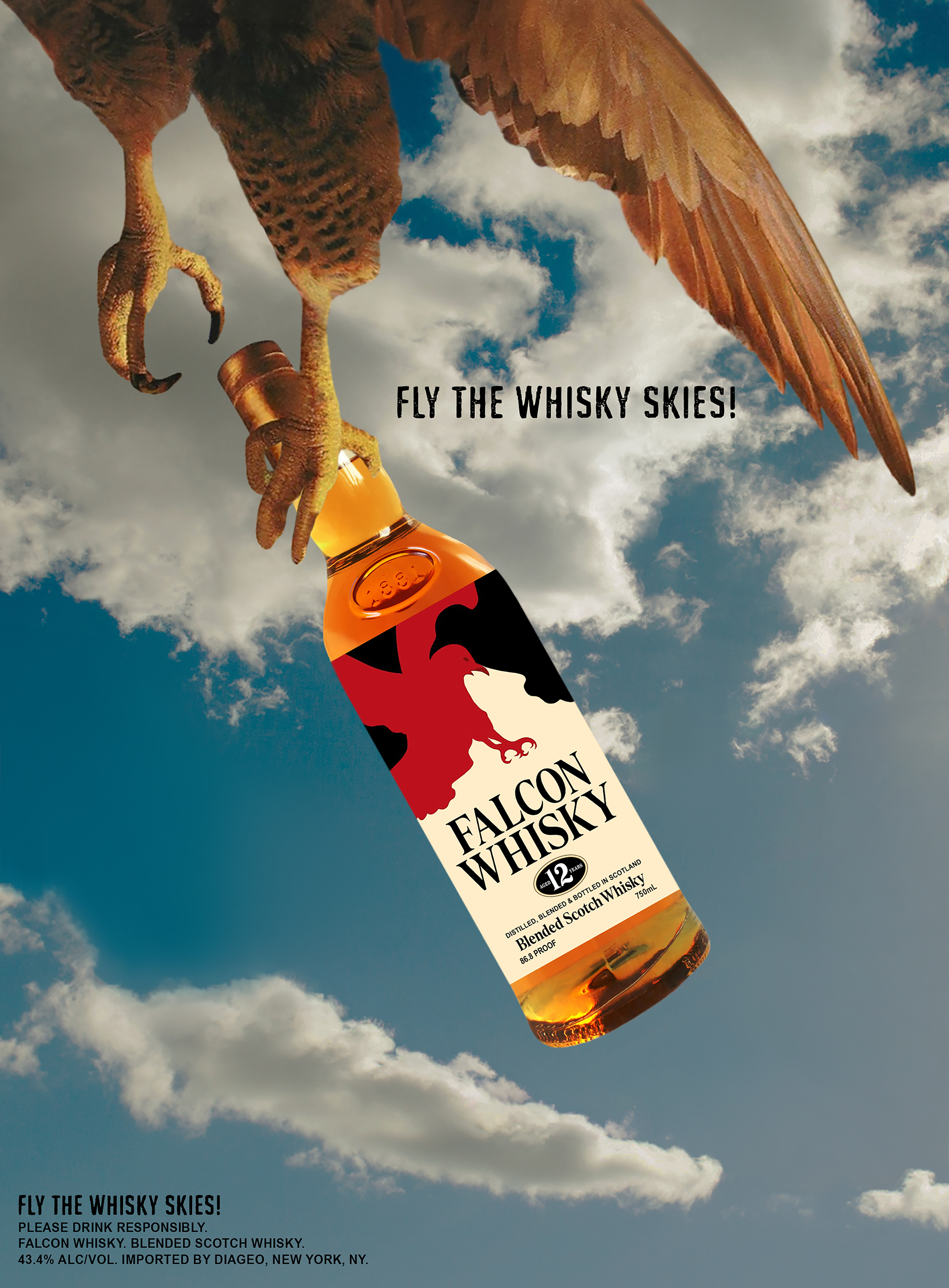 LIT Advertising Awards Winner - Falcon Whisky - Fly The Whisky Skies