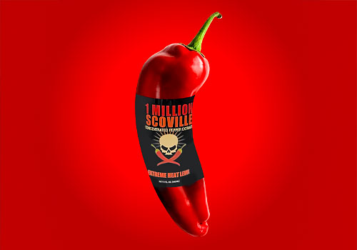 LIT Advertising Awards Winner - Laura Becker Designs - 1 Million Scoville Extract Hot Sauce