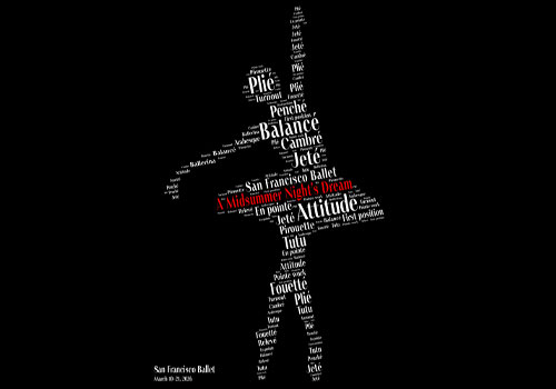 LIT Advertising Awards Winner - Laura Becker Designs - San Francisco Ballet - A Midsummer Night's Dream