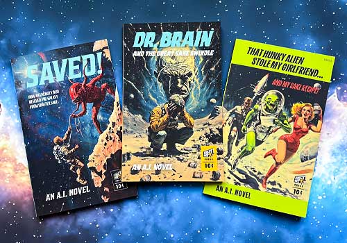 LIT Advertising Awards - AI-generated Pulp Noir Sci-fi Novels - Season 2