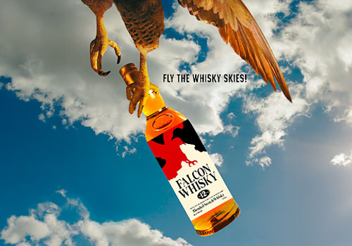 LIT Advertising Awards Winner - Laura Becker Designs - Falcon Whisky - Fly The Whisky Skies