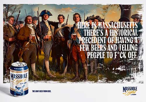 LIT Advertising Awards - Masshole Light Lager - History Posters